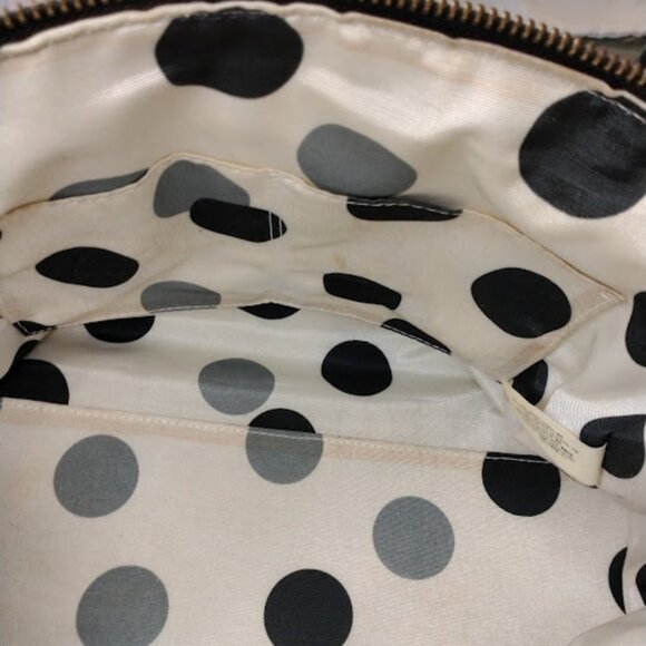 Kate Spade Large Black Handbag/Satchel with Gold Hardware and Crossbody Strap - Picture 13 of 15